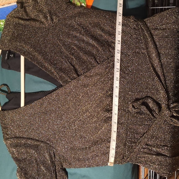 Torrid Black and Gold size 0X jumpsuit - Picture 12 of 12